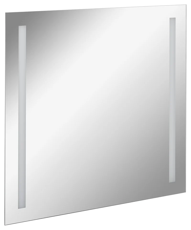 FACKELMANN LED Spiegel linear Mirrors/Wandspiegel mit LED-Beleuchtung/Masse (B x H x T): ca. 80 x 75