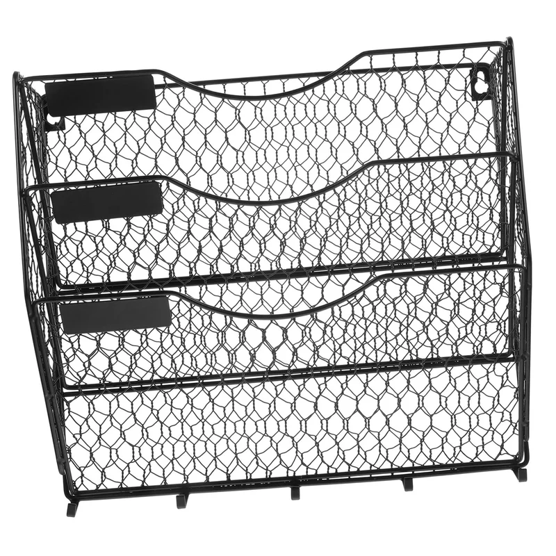 DOITOOL Zeitschriftenhalter Wand für Halter Organisator Zeitschriften Literatur Ordner Ordner Metall