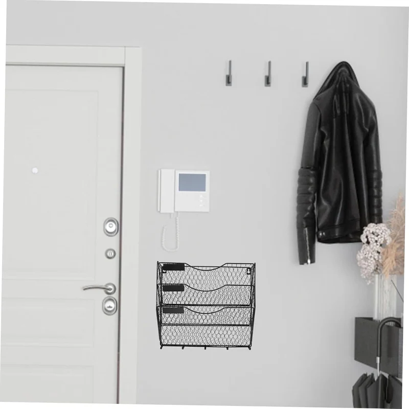 DOITOOL Zeitschriftenhalter Wand für Halter Organisator Zeitschriften Literatur Ordner Ordner Metall