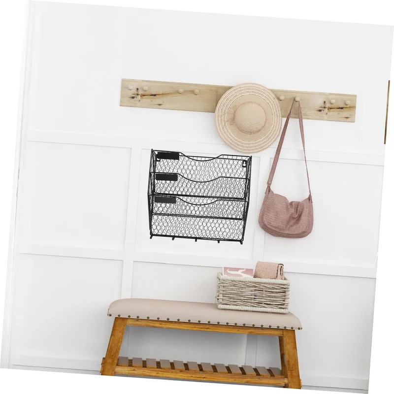 DOITOOL Zeitschriftenhalter Wand für Halter Organisator Zeitschriften Literatur Ordner Ordner Metall