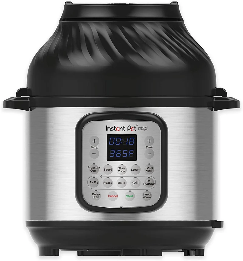 Instant Pot DUO CRISP + Air Fryer 8L Multikocher. 11 Funktionen in 1: Schnellkochtopf, Bratpfanne, D