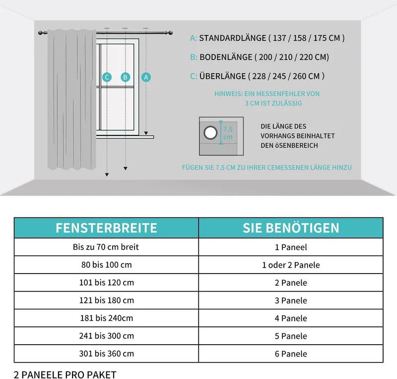 CUCRAF Leinen Gardinen mit Ösen Landhausstil Voile Vorhang Halbtransparent Gardinen für Schlafzimmer