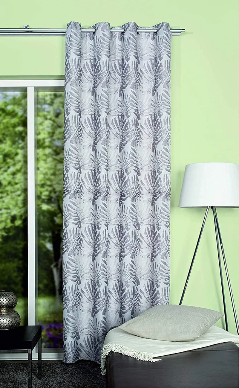 Schmidtgard Stoffe Ösenschal Store Dekoschal Vorhang Gardine Blättermotiv Vintage Blickdicht BxH 140