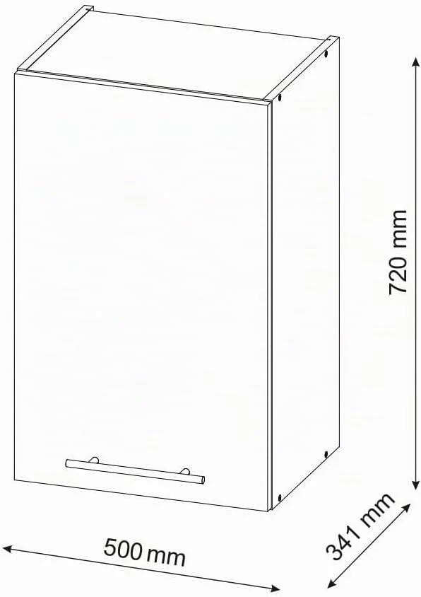 Vicco Hängeschrank Fame-Line, Grün-Gold Landhaus/Anthrazit, 50 cm Grün-gold Landhaus Hängeschrank 50