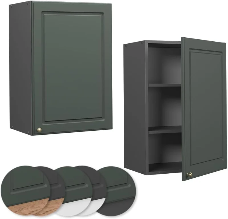 Vicco Hängeschrank Fame-Line, Grün-Gold Landhaus/Anthrazit, 50 cm Grün-gold Landhaus Hängeschrank 50
