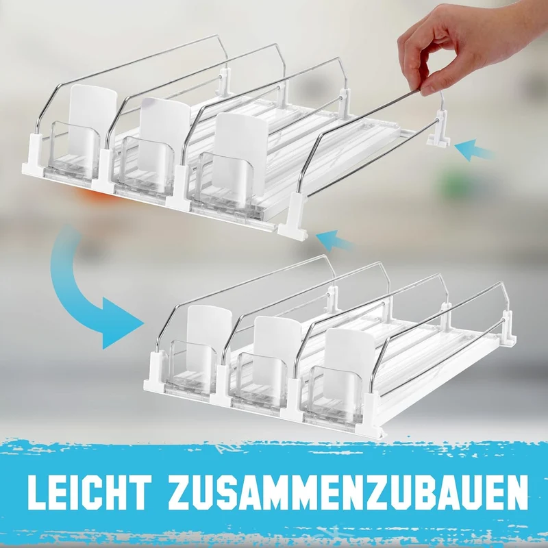 BingoHive Automatisch Kühlschrank Dosen Organizer Kühlschrank Organizer Dosen Dosenhalter Kühlschran