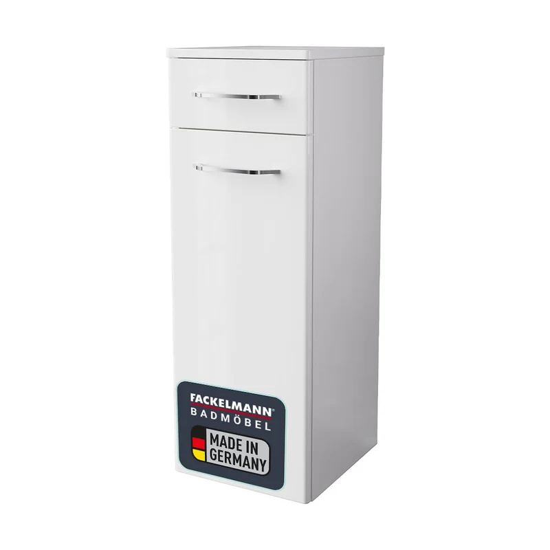 FACKELMANN Milano Midischrank mit Tür und Schublade – Schrank für Badezimmer (30,5 cm x 83 cm x 32 c