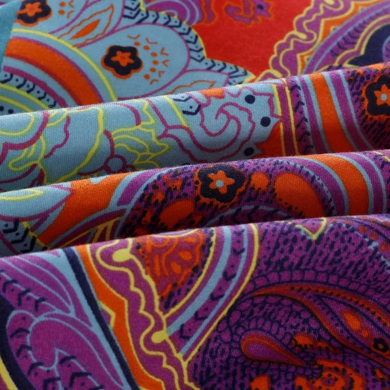 Omela Bettwäsche Boho 220x240 3 Teilig Exotisch Indisch Design Bohemian Bettbezug mit Reissverschlus