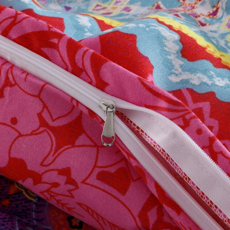 Omela Bettwäsche Boho 220x240 3 Teilig Exotisch Indisch Design Bohemian Bettbezug mit Reissverschlus