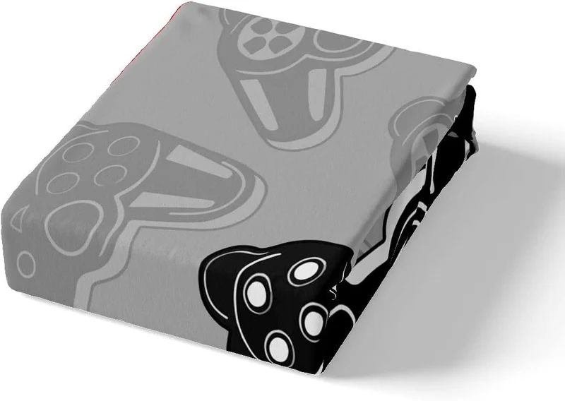 Gamer Bettbezug Set für Jungen Jugendliche Spiel Bettwäsche Set 135x200cm, Videospiel Wohnkultur Spi