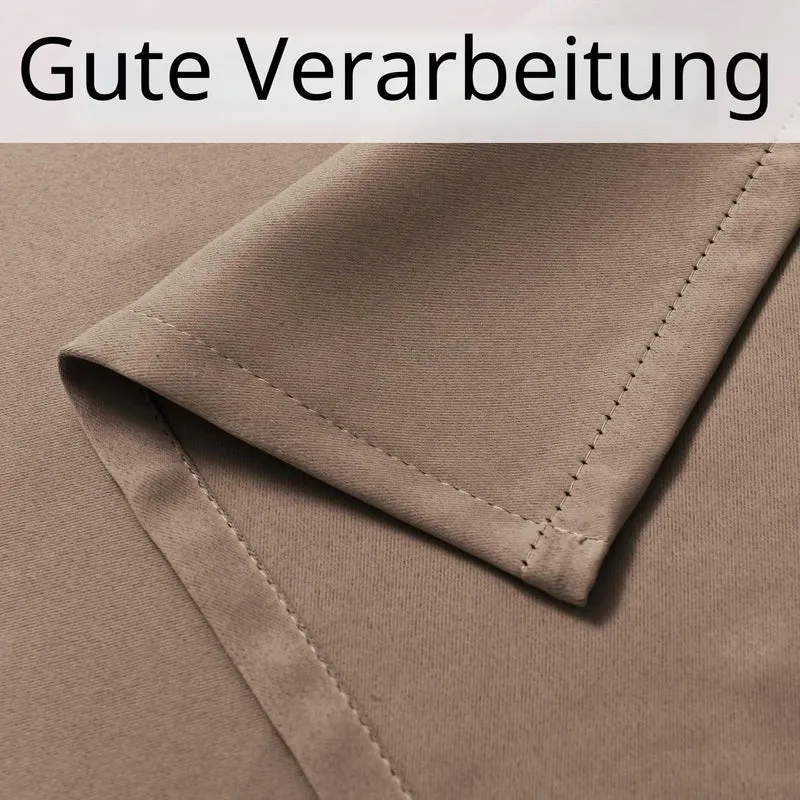 DWCN Vorhang Blickdicht Verdunkelungsgardinen mit Ösen 2 Stücke Thermogardine für Wohnzimmer, Schlaf