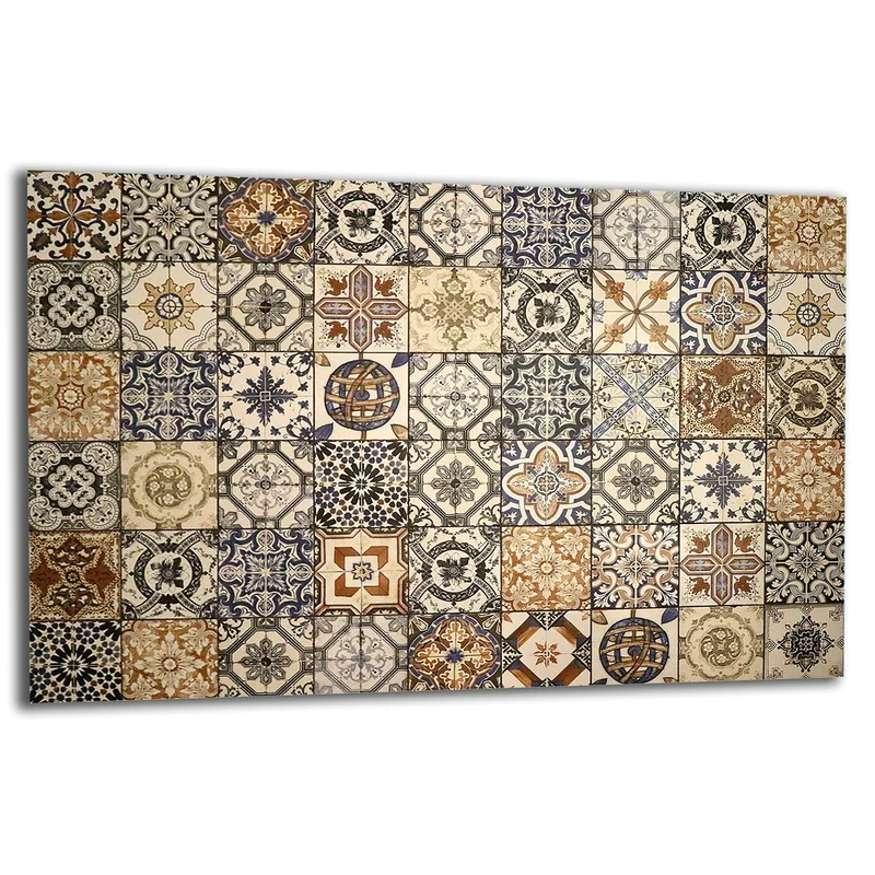 TMK | Herdabdeckplatte 80x52 cm 1-teilig Ceranfeldabdeckung Induktion Herdschutz Spritzschutz Glaspl