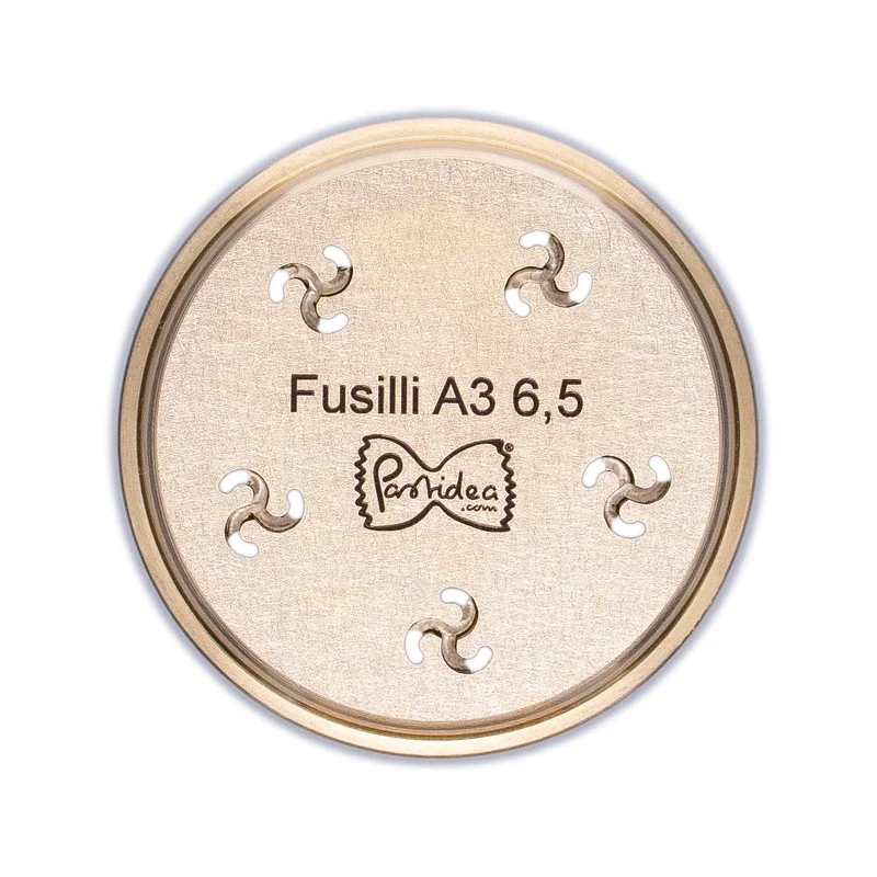 Pastidea - Matrize Fusillini A3 6,5 mm kompatibel mit Kenwood Pasta Fresca oder mit Adapter im Pasta