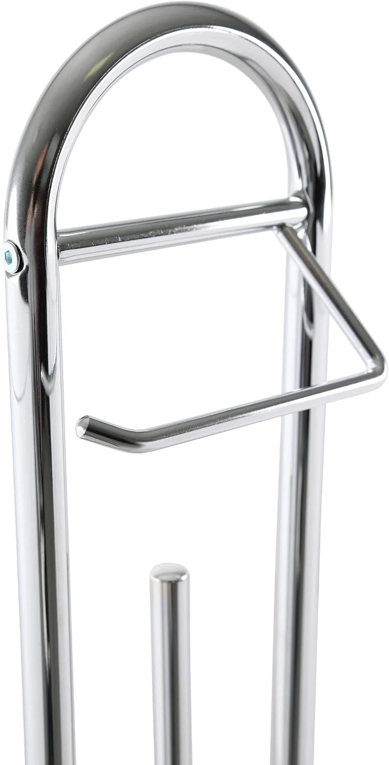 axentia WC-Garnitur Marino aus Chrom - Toilettenpapierhalter, Toilettenbürste & Klobürstenhalter ste