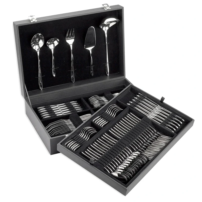 Arcos 562500 Serie Berlin - Geschenkbox Besteck-Set 113 Stück (Komplett-Set) - Monoblock aus einem S
