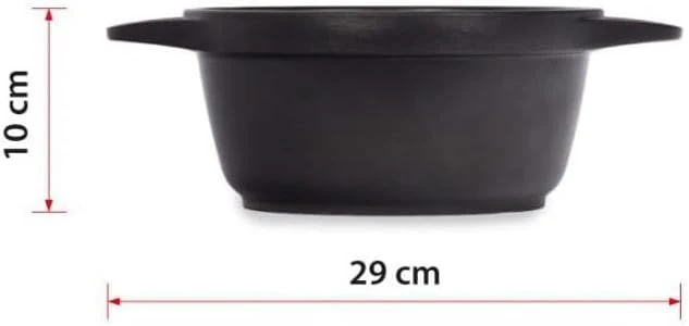 Valira Black Topf mit Deckel, hoch, geeignet für Induktionsherd, Schwarz 20 cm 22x29x15 cm, 22x29x15