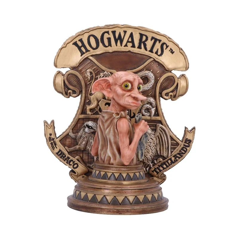 Nemesis Now Offiziell lizenzierte Harry Potter Dobby Buchstütze, goldfarben, 20 cm