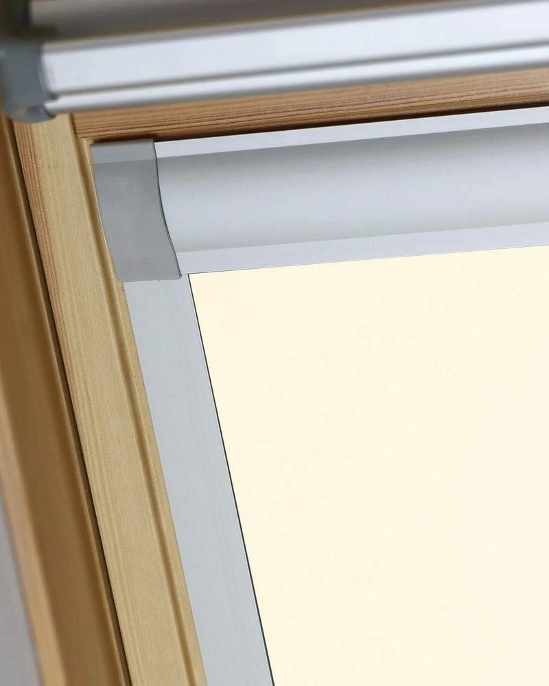 Bloc Skylight Rollo Für Velux Dachfenster Blockout, cremefarben, S06 S06 Für Velux Dachfenster Cream