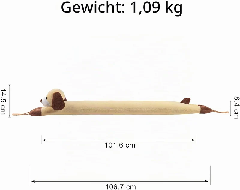 HBselect Zugluftstopper für Türe, Quader Türdichtung Unten, Zugluftstopper Windstopper Schutz vor Lu