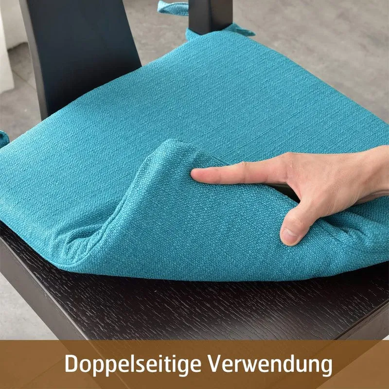 BALCONY & FALCON 2er Set Stuhlkissen, Memory Foam Stuhlkissen x 1, Exquisites Stoff Stuhlkissen x 1,