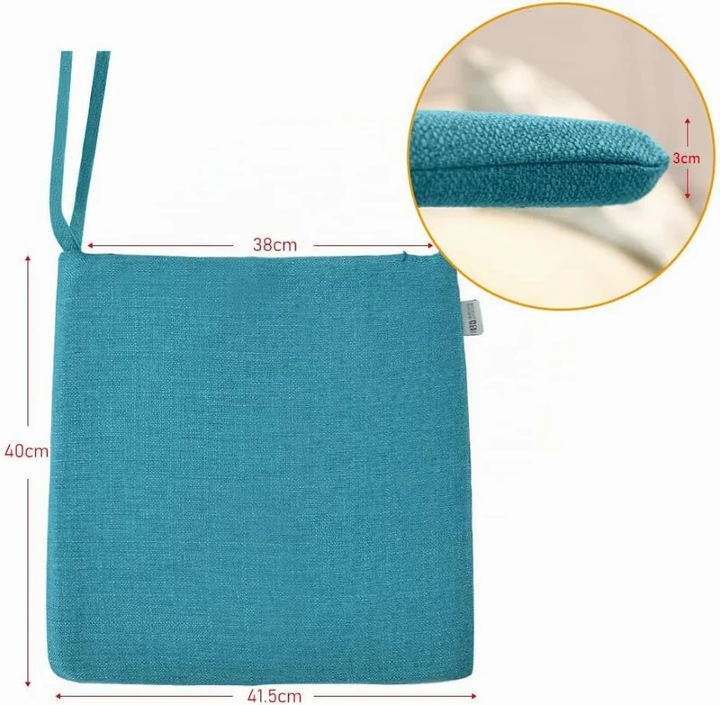 BALCONY & FALCON 2er Set Stuhlkissen, Memory Foam Stuhlkissen x 1, Exquisites Stoff Stuhlkissen x 1,