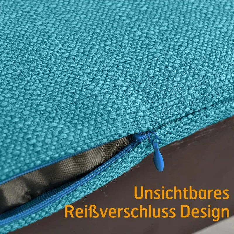 BALCONY & FALCON 2er Set Stuhlkissen, Memory Foam Stuhlkissen x 1, Exquisites Stoff Stuhlkissen x 1,