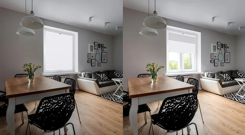 Domdeco Plissee 95x150cm Weiss mit weiss lackierten Alu-Profilen, KlemmFix-Halterung zur Montage ohn