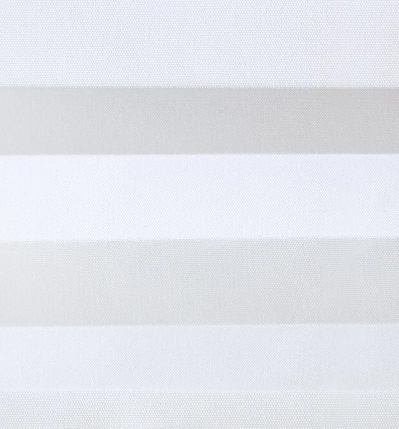 Domdeco Plissee 95x150cm Weiss mit weiss lackierten Alu-Profilen, KlemmFix-Halterung zur Montage ohn