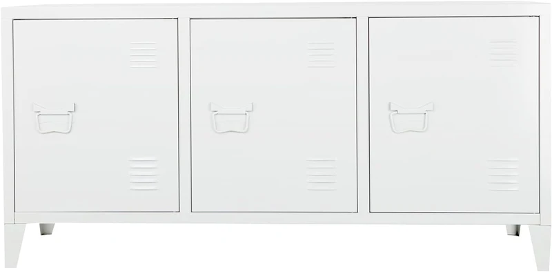 [en.casa] Fernsehschrank Kotka Metall 58 x 113 x 40 cm Fernsehtisch Fernsehregal TV-Schrank mit 3 Sc