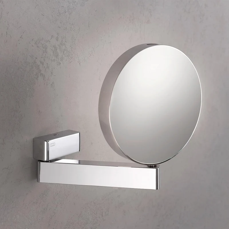 Emco Universal LED Kosmetik- und Rasierspiegel am Flexarm, runder Kosmetikspiegel mit Beleuchtung zu