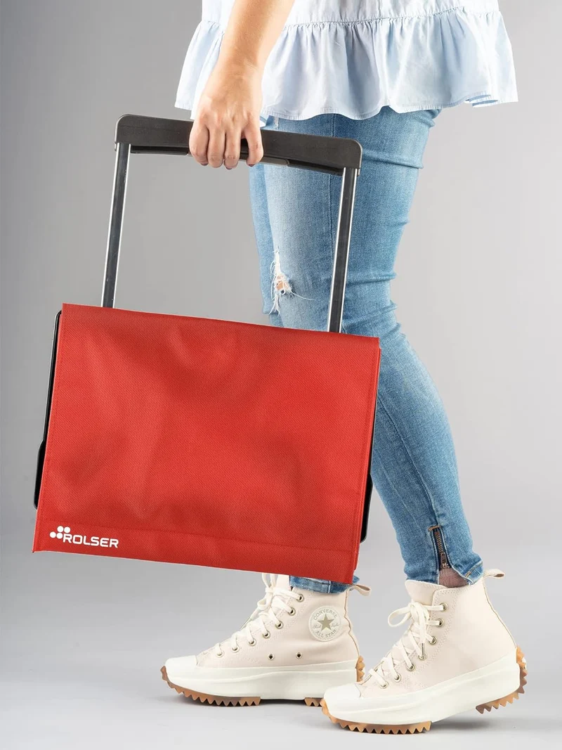 Klappbarer Einkaufstrolley Rolser Plegamatic MF 2 Räder - Rot, Rot