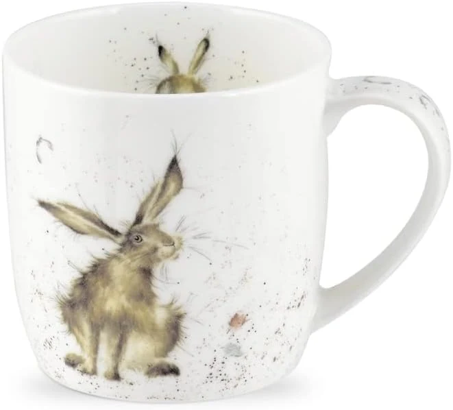 Wrendale Designs Royal Worcester Tasse Collection Hasen und Kaninchen, 4 Stück