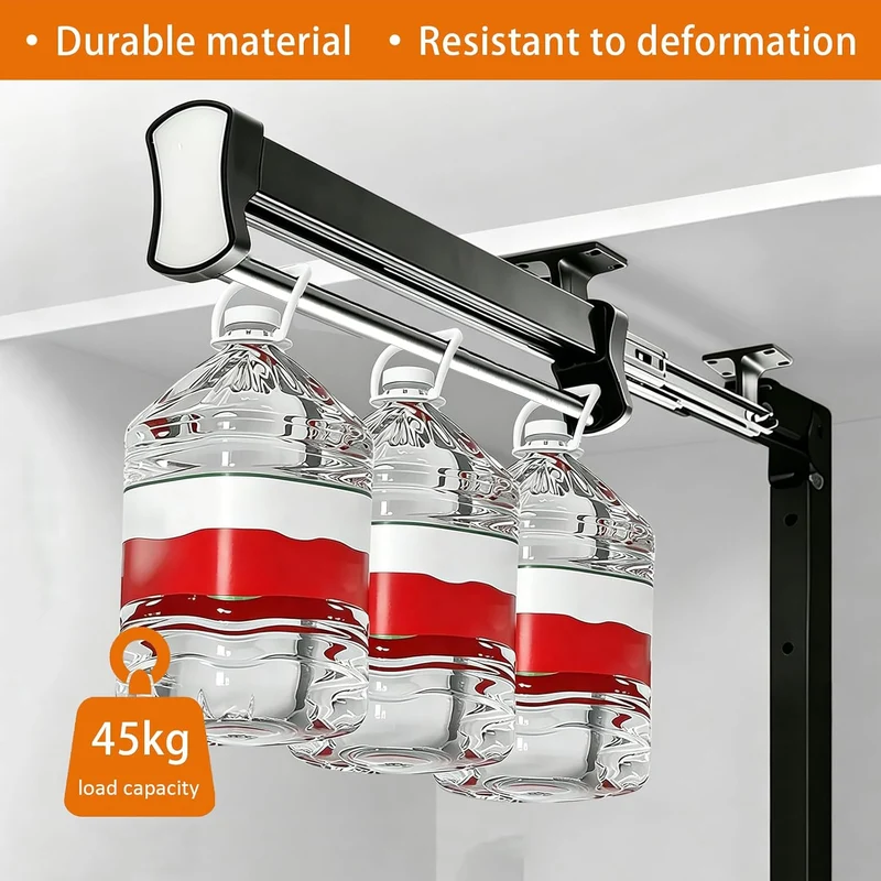 Kleiderstange Schrank Ausziehbar, Ausziehbare Kleiderstange zum Herausziehen der Kleiderbügel, kleid