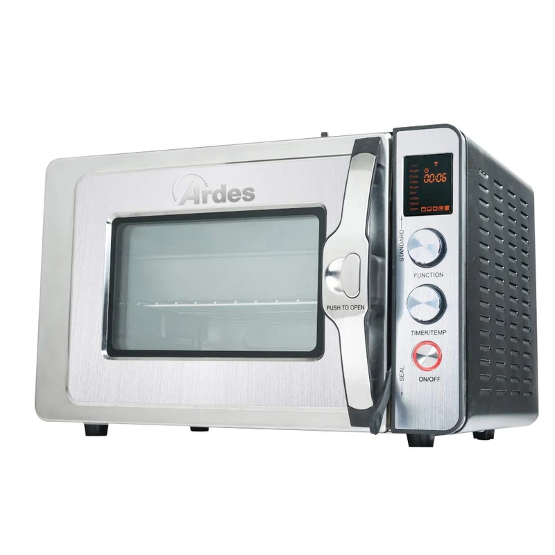 ARDES - Dampfbackofen 30 Liter Elektrischer Dampf-Kleinbackofen mit 9 Garprogrammen Timer doppeltes