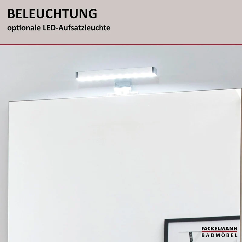 FACKELMANN Spiegelelement Finn/Badspiegel mit Ablage/Masse (B x H x T): ca. 60 x 69,5 x 13,5 cm/hoch