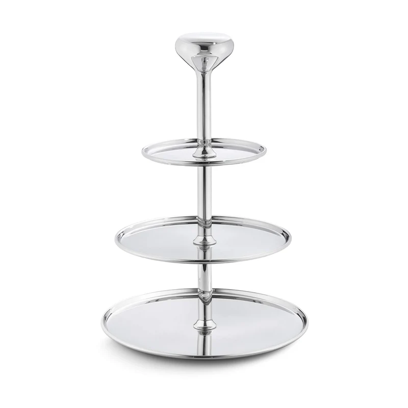Georg Jensen GJ 170612 Etagere, Edelstahl, stainless steel, 26,4 x 26,4 x 35,2 cm
