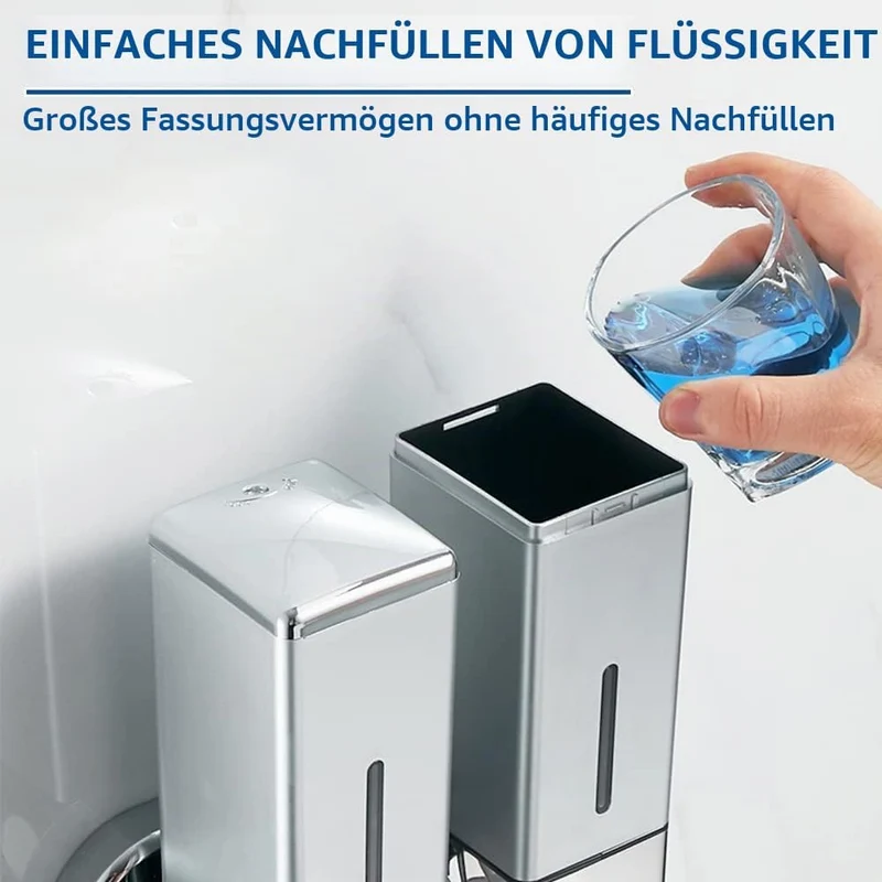 Manueller Presskopf an der Wand befestigter Seifenspender, Dusch- und Lotionspender für Zuhause, Bad