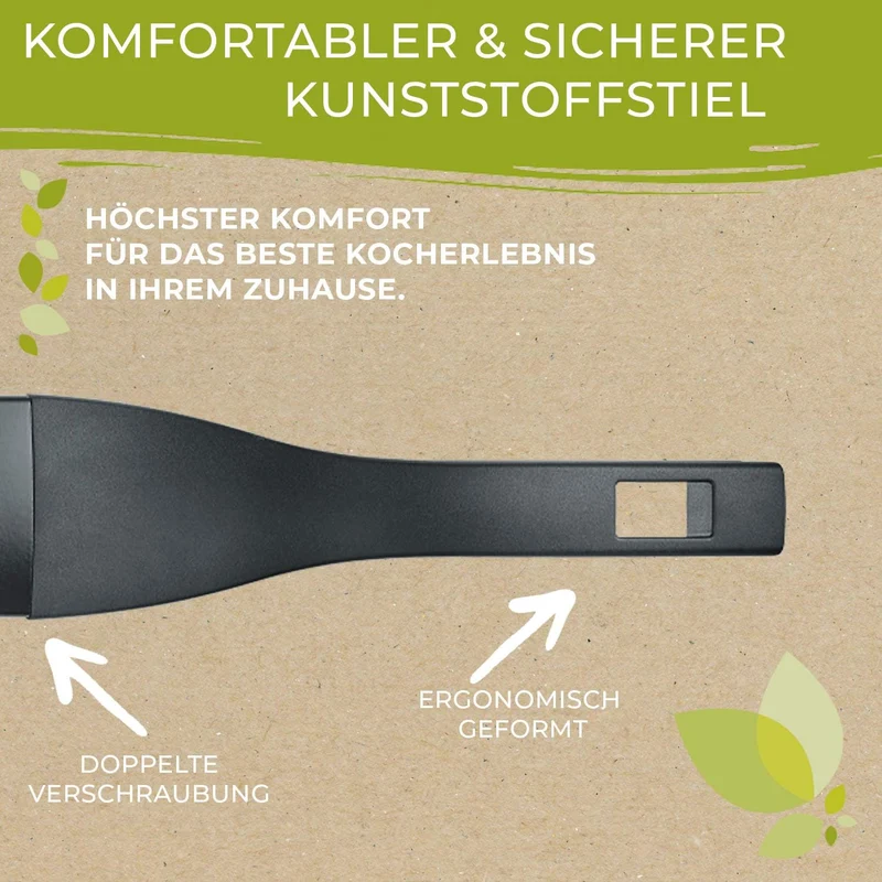 Berndes Topf 16 cm, b.green Alu Recycled Induction, Stieltopf hergestellt zu 100% aus recycelten Get