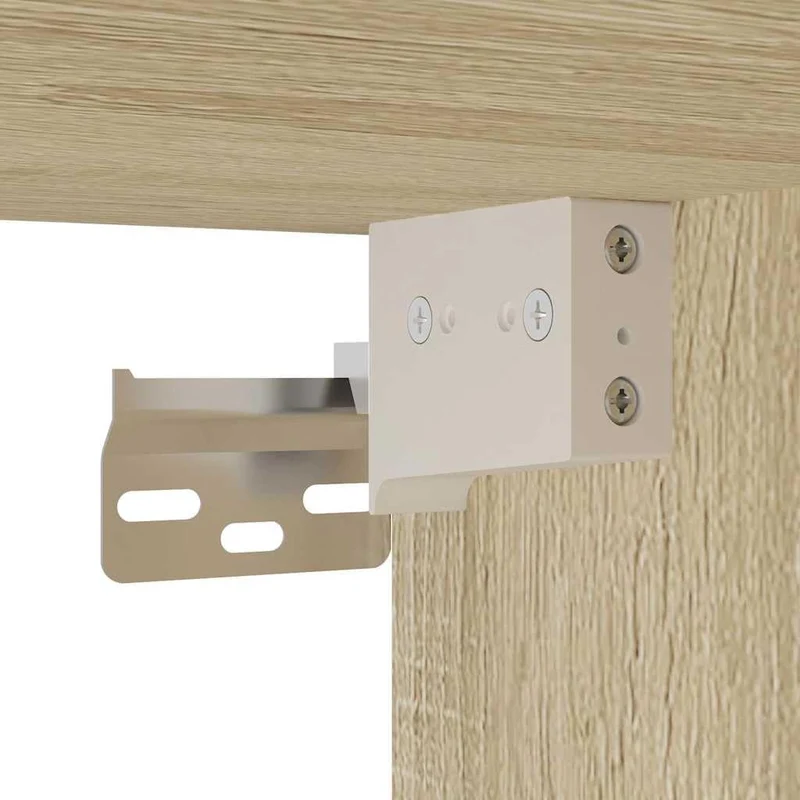 vidaXL Waschbeckenunterschrank Sonoma-Eiche 80x38,5x46cm Holzwerkstoff 80 x 38.5 x 46 cm Sonoma Eich