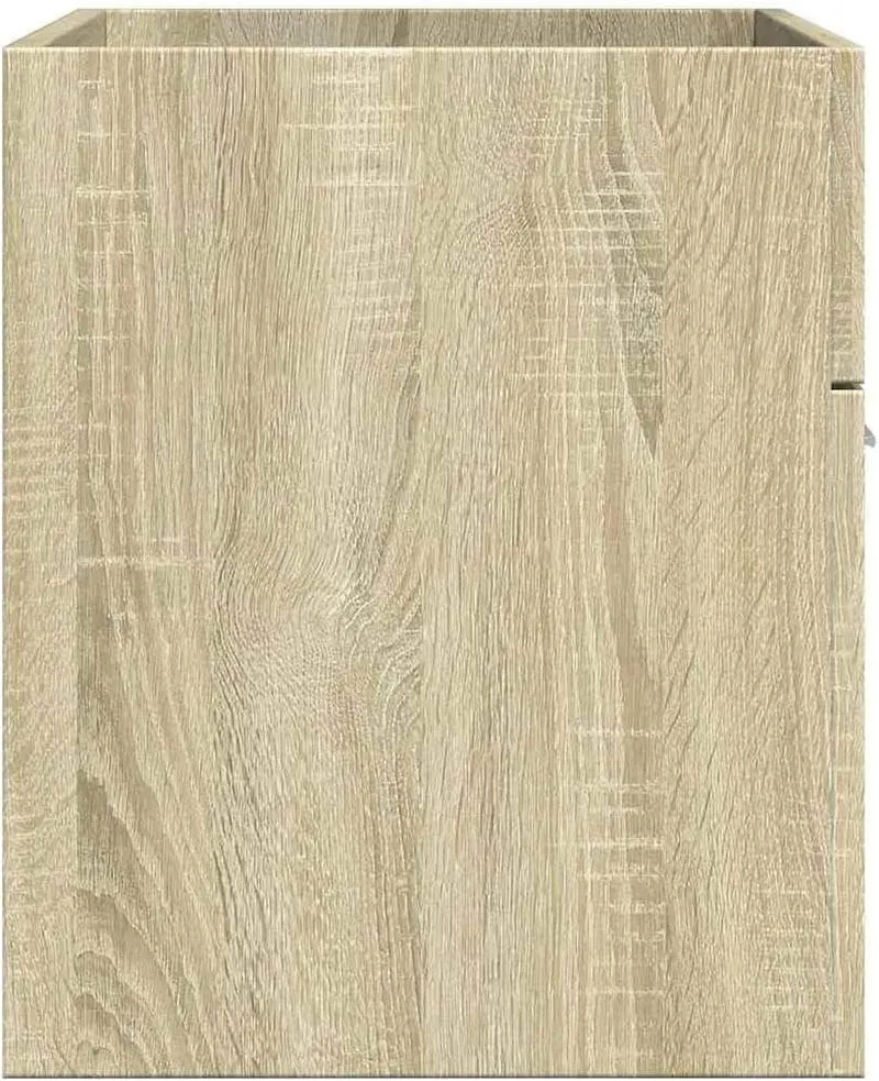 vidaXL Waschbeckenunterschrank Sonoma-Eiche 80x38,5x46cm Holzwerkstoff 80 x 38.5 x 46 cm Sonoma Eich