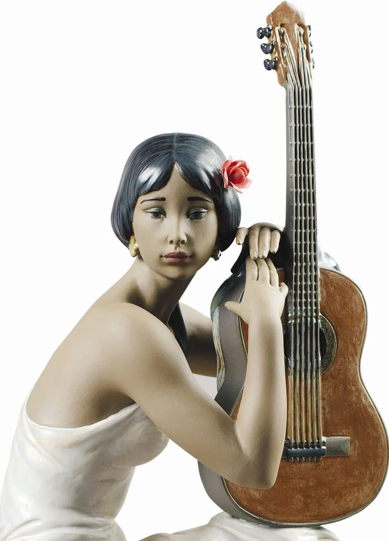 LLADRÓ Frauen-Figur Flamenco Sängerin. Flamenco. Porzellan.