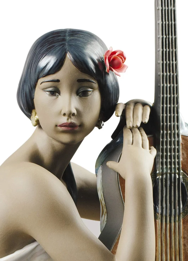 LLADRÓ Frauen-Figur Flamenco Sängerin. Flamenco. Porzellan.