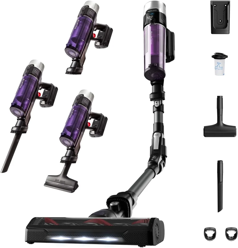 Rowenta RH2038 X-Force Flex 9.60 Allergy kabelloser Akku-Stabstaubsauger | 100 Air Watt | herausnehm