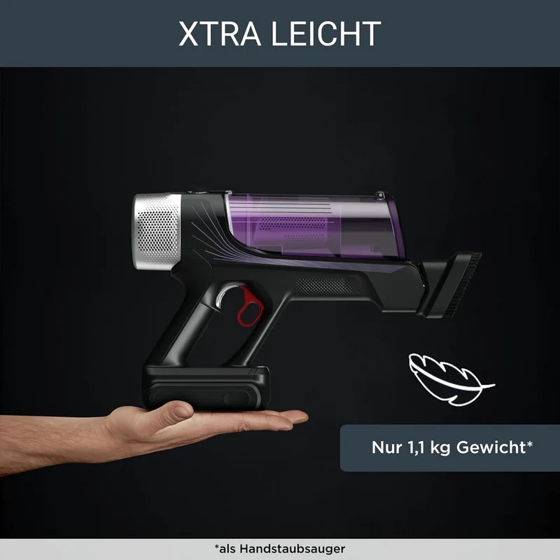Rowenta RH2038 X-Force Flex 9.60 Allergy kabelloser Akku-Stabstaubsauger | 100 Air Watt | herausnehm