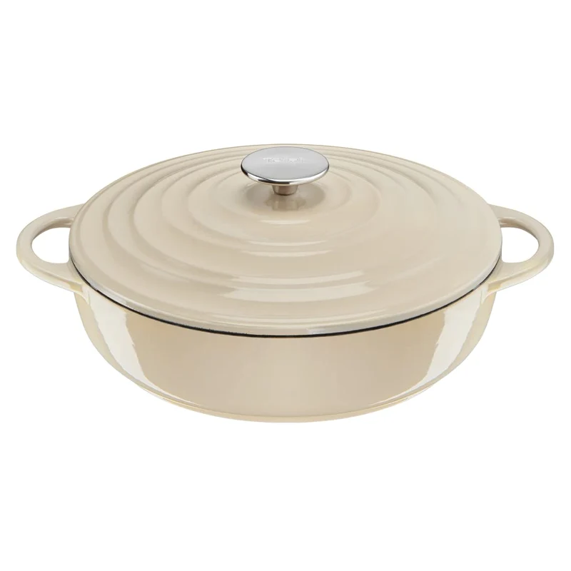 Tefal E25972 LOV Servierpfanne 28 cm | wiedergewonnenes Gusseisen | optimale Wärmespeicherung | für