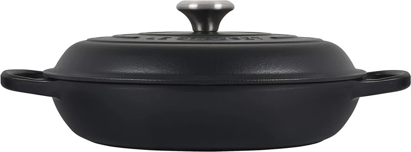 LE CREUSET Kochtopf, Gusseisen, Schwarz Matt, 30 cm, Schwarz Matt