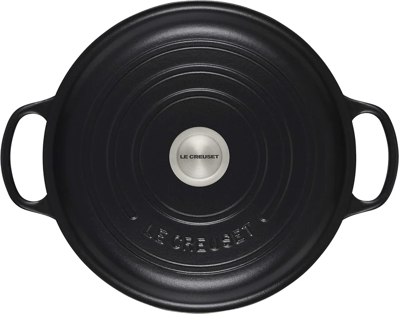 LE CREUSET Kochtopf, Gusseisen, Schwarz Matt, 30 cm, Schwarz Matt