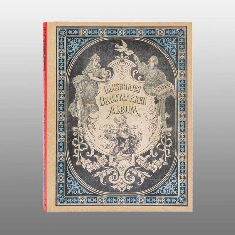 Prophila Nostalgie-Album III 60 Schwarze Einsteckseiten für Briefmarken