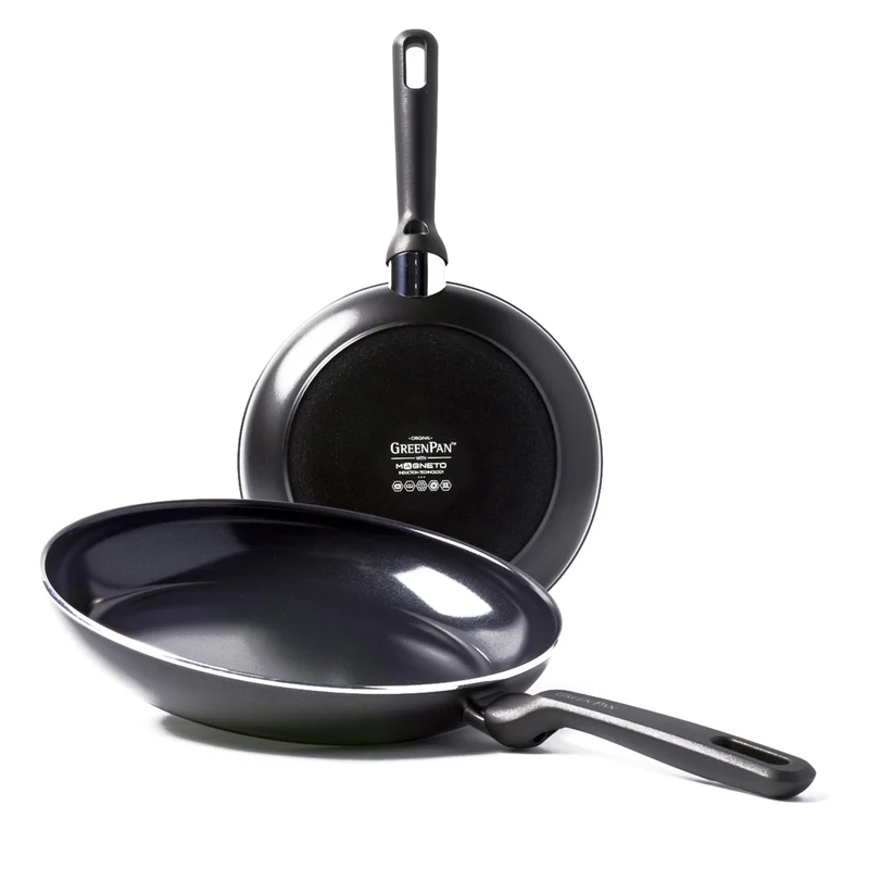 GreenPan Memphis Bratpfannen-Set (24 cm und 28 cm), gesunde keramische Antihaftbeschichtung, PFAS-fr