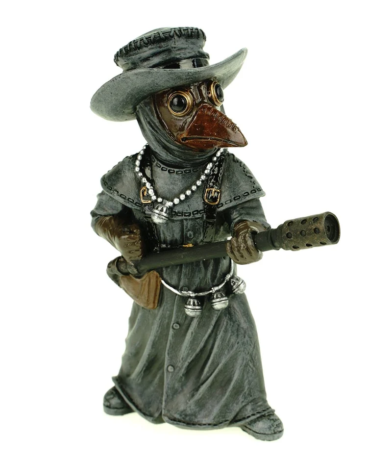 Veronese by Joh. Vogler GmbH Dekofigur Exterminator Pestdoktor mit Flammenwerfer 14 cm Pest Arzt Fig